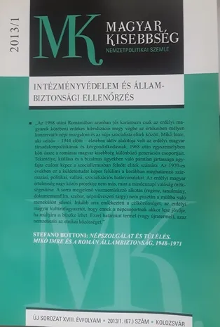 Magyar Kisebbség 2013/1 Azonnal elérhető